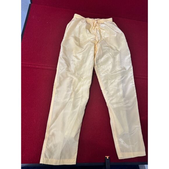Vintage EVR Women's Windbreaker Jacket & Pants Set Size L Polyester/Cotton Yello - Picture 9 of 16